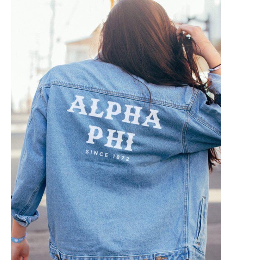 Alpha Phi Jean Jacket